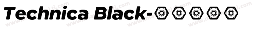 Technica Black字体转换
